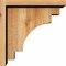 Ekena Millwork Mediterranean Rough Sawn Corbel w/Backplate, Western Red Cedar, 6"W x 12"D x 12"H COR06X12X12MED01RWR - alternate 4